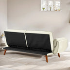 75.39 Canapé-lit, canapé convertible avec oreillers, meuble causeuse pliable pour salon