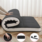 Matelas futon japonais à enrouler avec sac de rangement