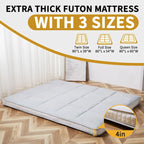 Matelas futon japonais à enrouler avec sac de rangement