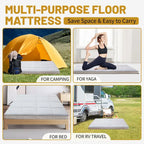 Matelas futon japonais à enrouler avec sac de rangement