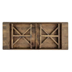 Table de salle à manger pliante rectangulaire rustique en pin massif, 8' x 40