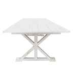 Table de salle à manger pliante rectangulaire rustique en pin massif, 8' x 40