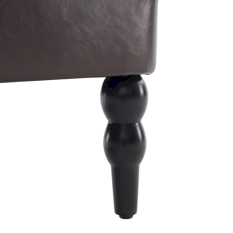 Lot de 2 fauteuils rembourrés avec boutons touffetés et oreiller lombaire beige/gris/bleu clair