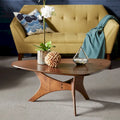 Table basse triangulaire en bois