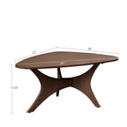 Table basse triangulaire en bois