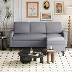 Canapé d'angle modulable 74", Petit canapé en L