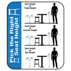 Tabouret de bar pivotant - Lot de 2
