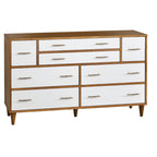 Commode Mid-Century Moderne à 8 tiroirs