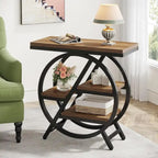 Table d'appoint à 3 niveaux avec rangement pour salon