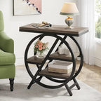 Table d'appoint à 3 niveaux avec rangement pour salon