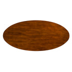 Table basse ovale en bois Rhoda Mid Century Modern