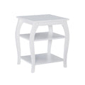 Table d'appoint de ferme Ingrid Wood avec 2 étagères