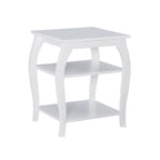 Table d'appoint de ferme Ingrid Wood avec 2 étagères