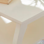 Table d'appoint de ferme Ingrid Wood avec 2 étagères