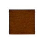 Table d'appoint de ferme Ingrid Wood avec 2 étagères