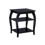 Table d'appoint de ferme Ingrid Wood avec 2 étagères