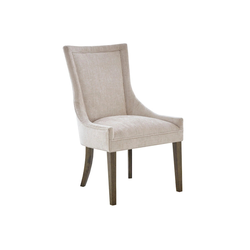 Chaises de salle à manger ultra rembourrées avec pieds en bois (lot de 2)