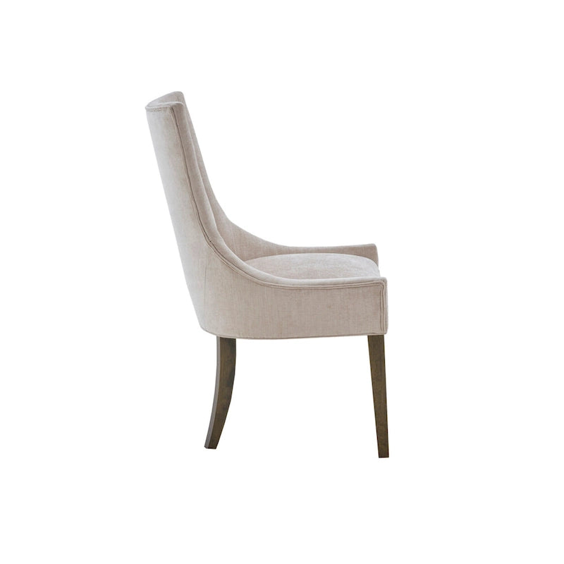 Chaises de salle à manger ultra rembourrées avec pieds en bois (lot de 2)
