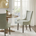 Chaises de salle à manger ultra rembourrées avec pieds en bois (lot de 2)