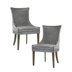 Chaises de salle à manger ultra rembourrées avec pieds en bois (lot de 2)