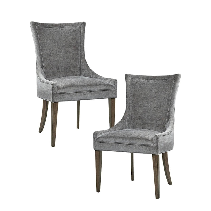 Chaises de salle à manger ultra rembourrées avec pieds en bois (lot de 2)