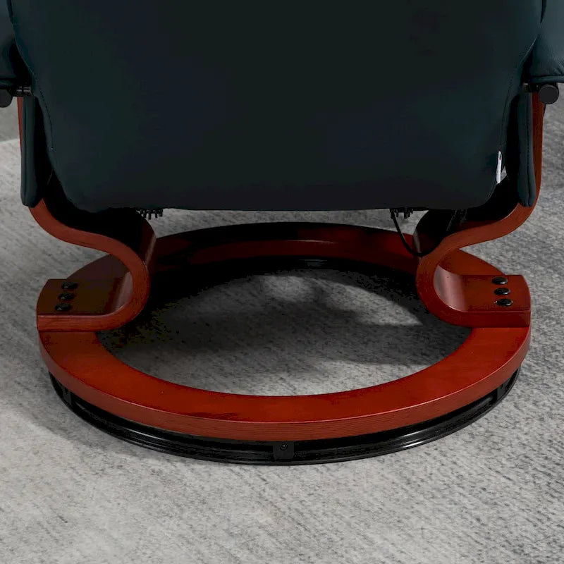 Ensemble de salle à manger rectangulaire au fini noyer foncé - Chaises à dossier incurvé