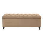 Banc de rangement capitonné