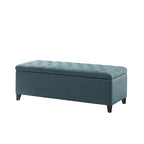 Banc de rangement capitonné