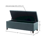 Banc de rangement capitonné