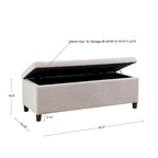 Banc de rangement capitonné