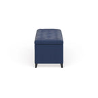 Banc de rangement capitonné