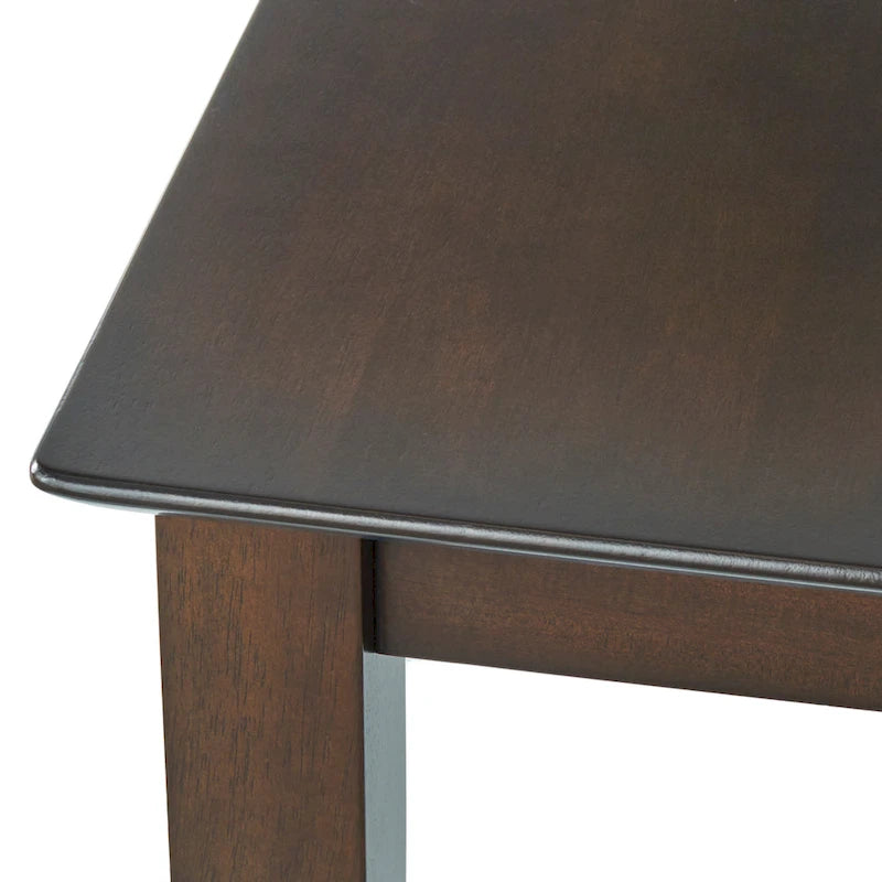 Ensemble table et chaises 5 pièces hauteur comptoir à dossier en X