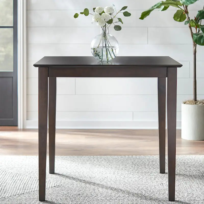 Ensemble table et chaises 5 pièces hauteur comptoir à dossier en X
