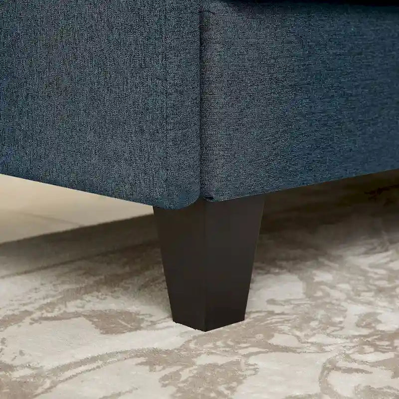 Canapé d'angle en forme de L de 86,22 po avec poches de rangement latérales
