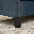 Canapé d'angle en forme de L de 86,22 po avec poches de rangement latérales