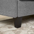 Canapé d'angle en forme de L de 86,22 po avec poches de rangement latérales