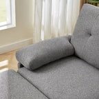 Canapé d'angle en forme de L de 86,22 po avec poches de rangement latérales