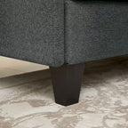 Canapé d'angle en forme de L de 86,22 po avec poches de rangement latérales