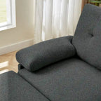 Canapé d'angle en forme de L de 86,22 po avec poches de rangement latérales