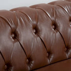 Canapé confortable 3 places avec coussin d'assise à rayures tendance