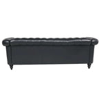 Canapé confortable 3 places avec coussin d'assise à rayures tendance