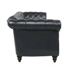Canapé confortable 3 places avec coussin d'assise à rayures tendance