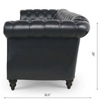 Canapé confortable 3 places avec coussin d'assise à rayures tendance