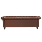 Canapé confortable 3 places avec coussin d'assise à rayures tendance