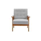 Chaise d'appoint en bois massif de style Mid-Century Modern, pour salon, chambre à coucher ou studio