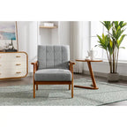 Chaise d'appoint en bois massif de style Mid-Century Modern, pour salon, chambre à coucher ou studio