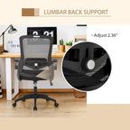 Chaise de bureau ergonomique en maille avec dossier haut, fauteuil de bureau pivotant à 360°