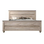 Ensemble de chambre à coucher 6 pièces King Contemporain Blanc Décapé