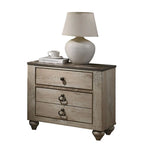 Ensemble de chambre à coucher 6 pièces King Contemporain Blanc Décapé