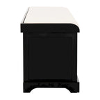 Banc de rangement gris/blanc - 47 x 16.1 x 19.9